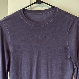 Lululemon purple swiftly long sleeve - wool
